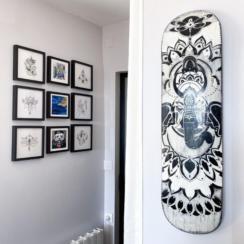 Une décoration originale : le skateboard 